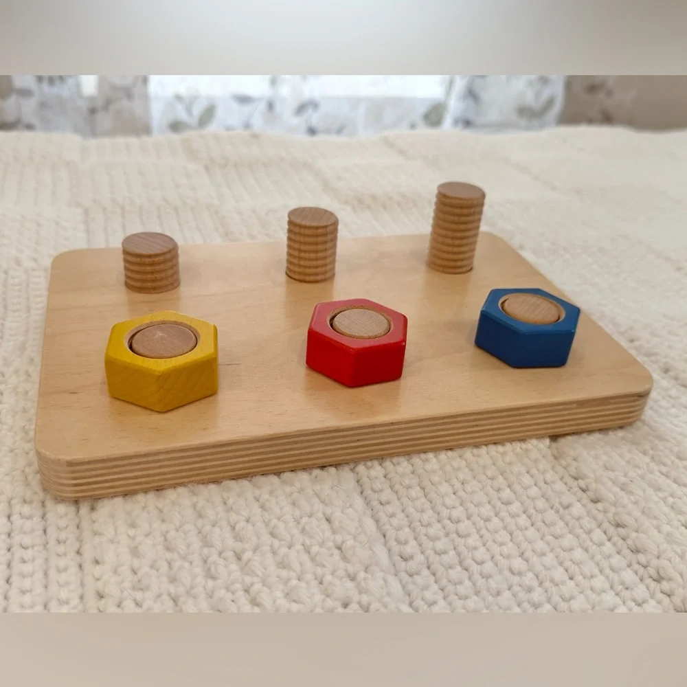 Monti Kids Wooden Bolt Board